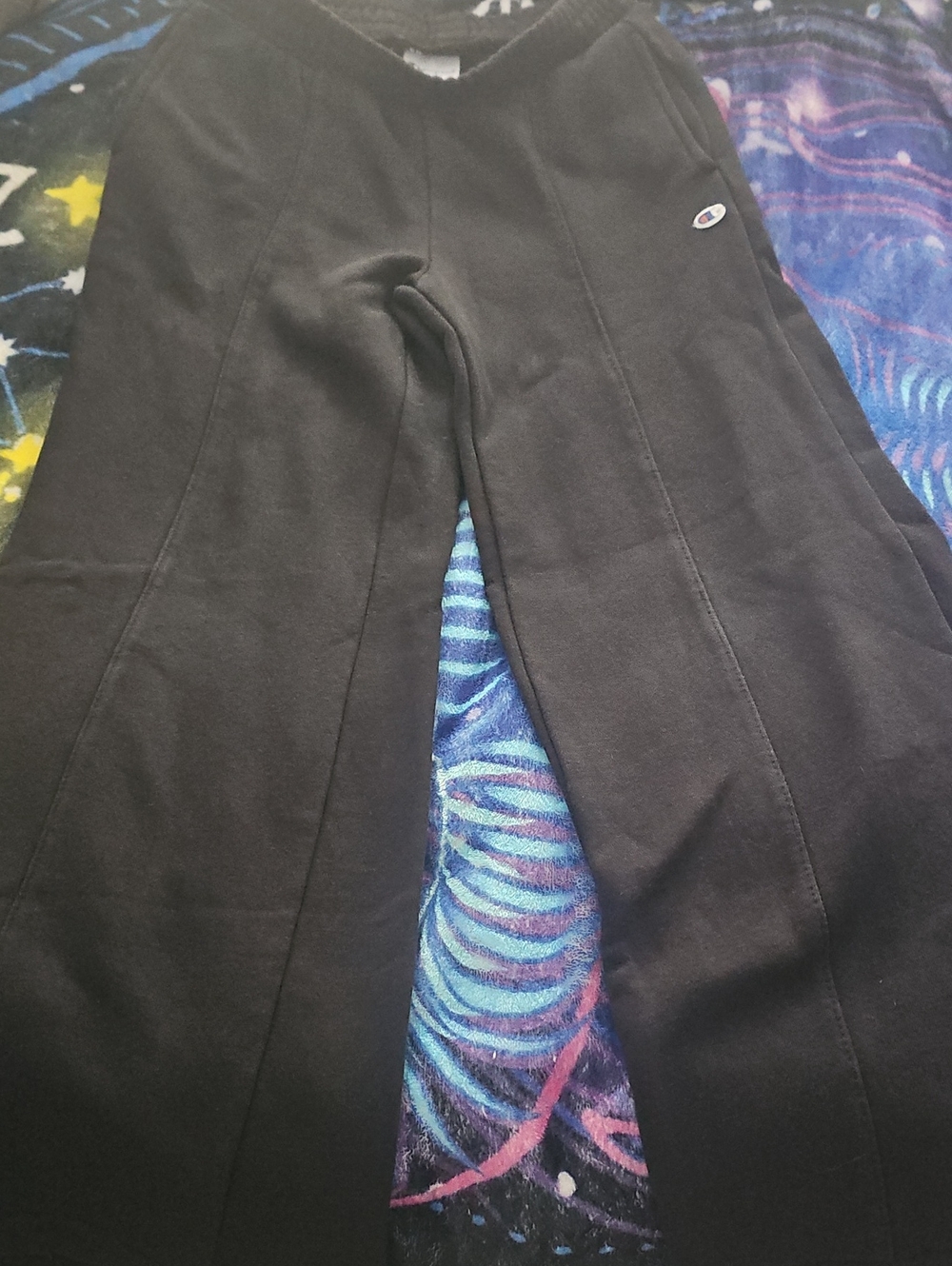 Champion Kids Black Joggers with Signature C Patch